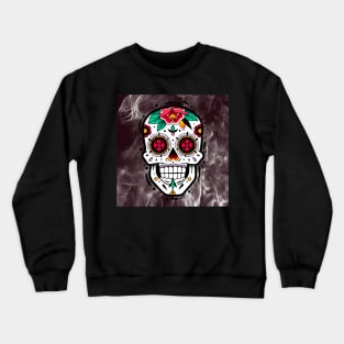 white sugar skull Crewneck Sweatshirt